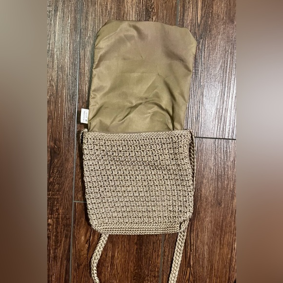The Sak, small crochet crossbody bag. Tan. - Picture 3 of 11